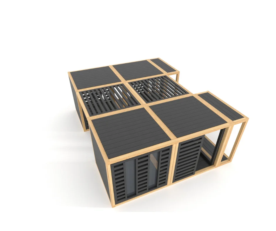 EDWARD DUO – a modern modular playground and children's playhouse - Image 2