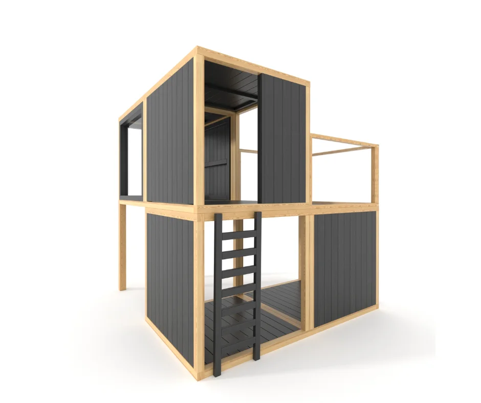 EDWARD LOFT – a modern modular playground and two-story children's playhouse - Image 4